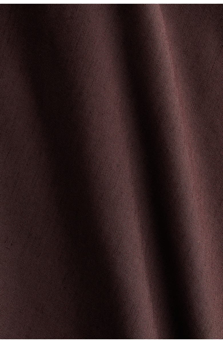 H&M Sleeveless Linen-blend Dress, Alternate, color, Dark Brown