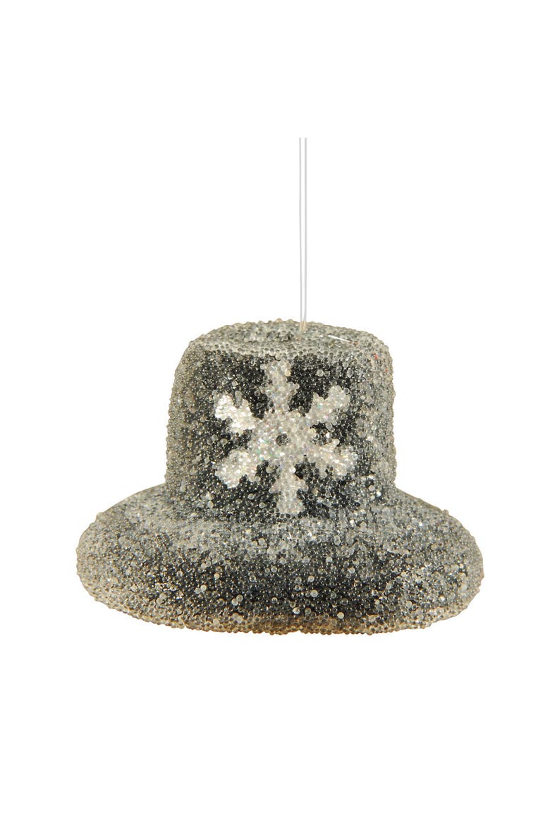 Top Hat Christmas Tree Ornament, Main, color, Black