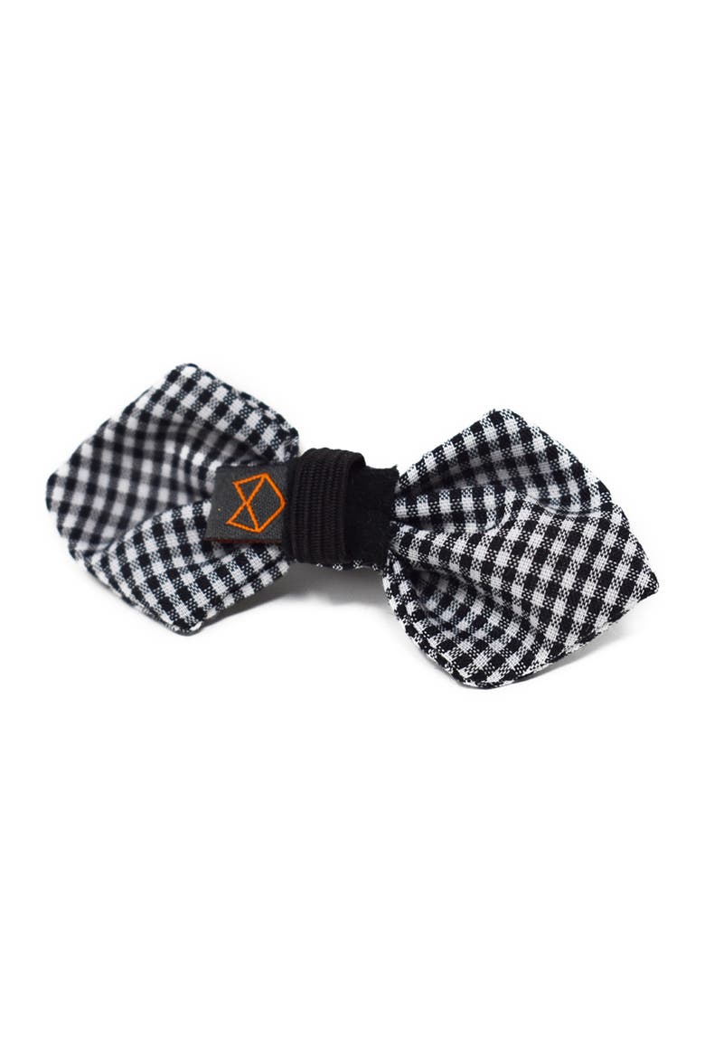 Patterned Bow Tie, Alternate, color, BLACK GINGHAM