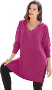 Roaman's French Terry Tunic Hoodie