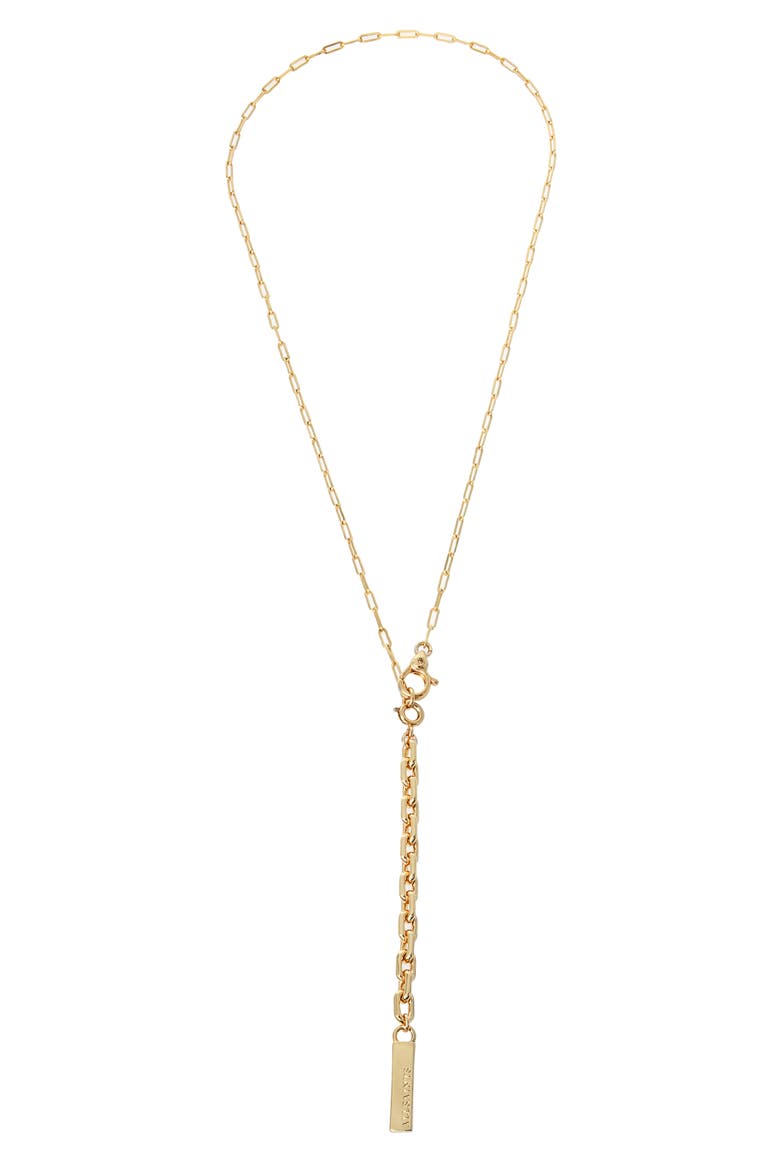 Paper Clip Convertible Chain Necklace, Main, color, GOLD