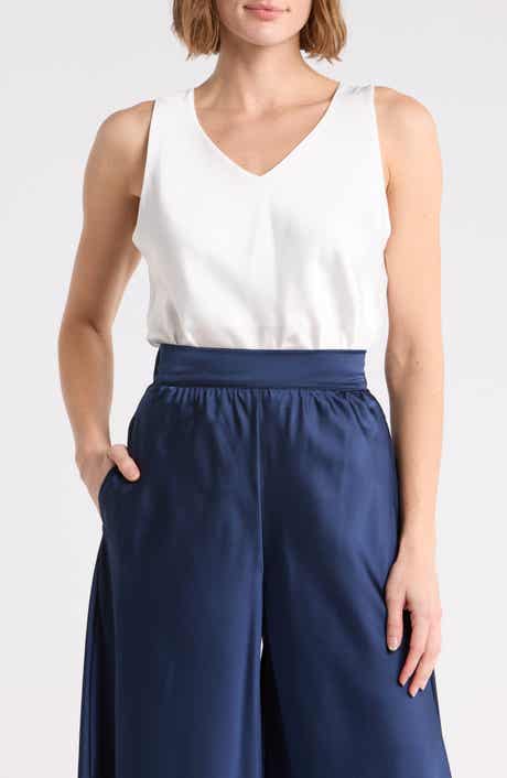 V-Neck Satin Top