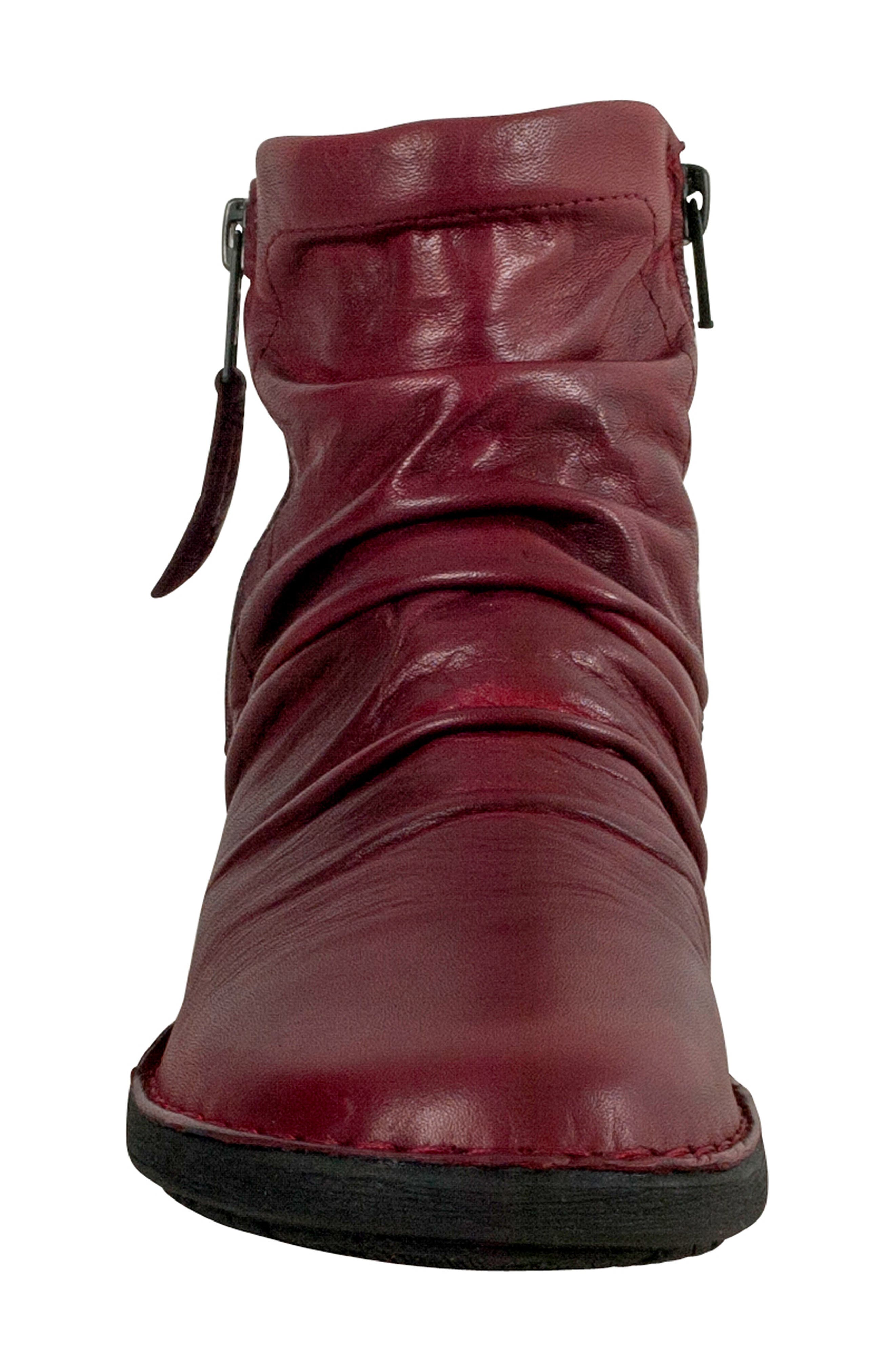 Pleasant Bootie, Alternate, color, RED LEATHER