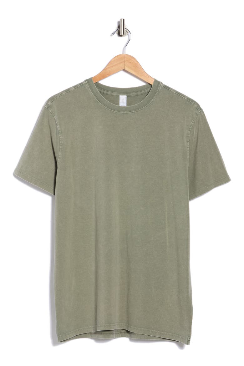 Acid Wash Stretch Cotton T-Shirt, Alternate, color, MOUNTAIN SAGE