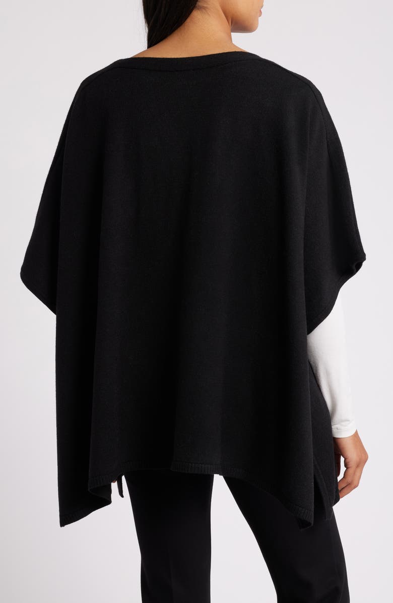 Anne Klein Floral Sequin Poncho, Alternate, color,