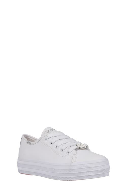 Shop Keds ® Kids' Triple Up Charms Platform Sneaker In White