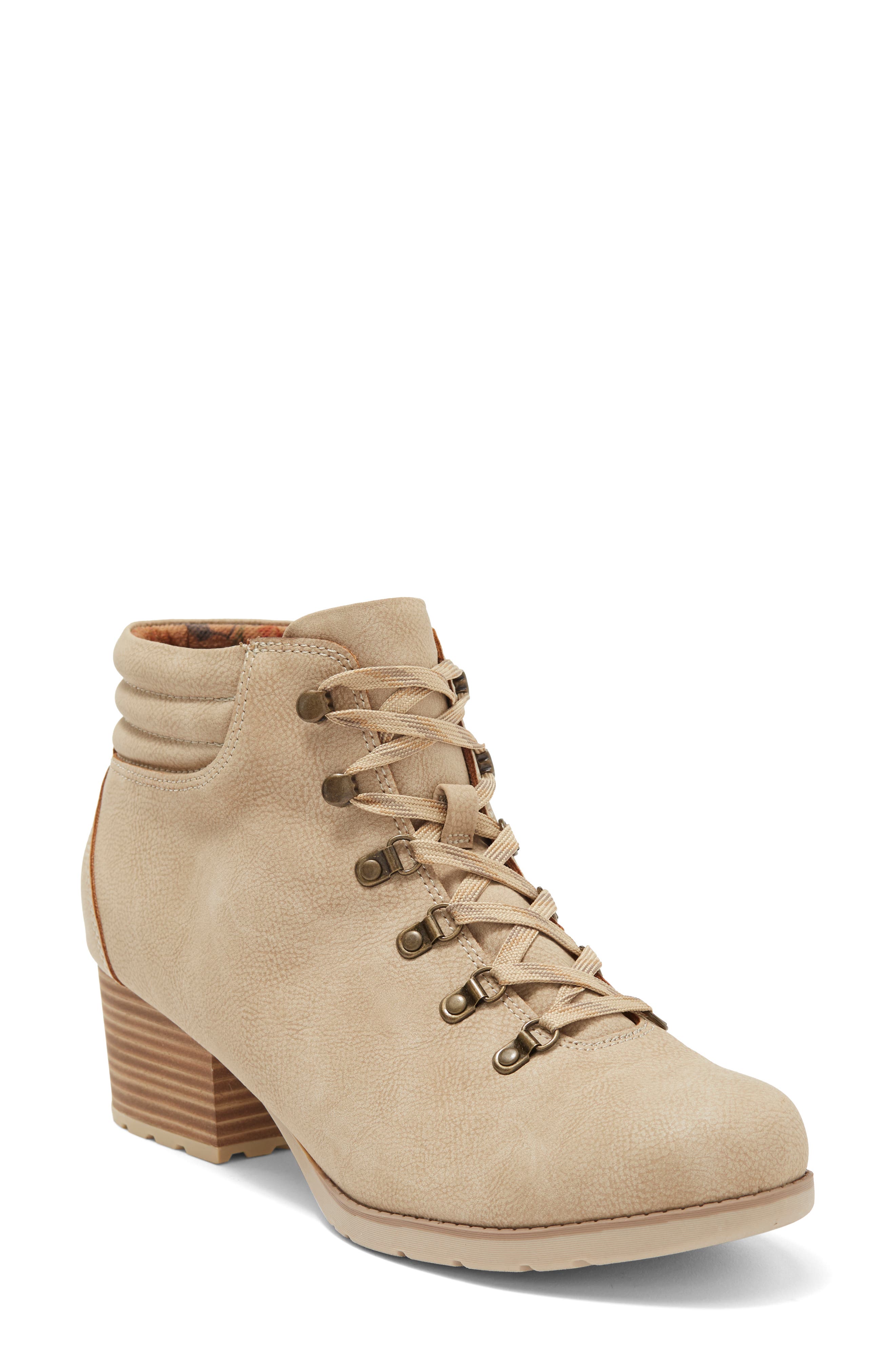 Born Carson Bootie, Main, color, OFF WHITE NUBUCK