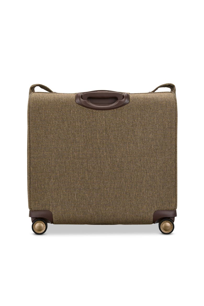 Tweed Spinner Garment Bag, Alternate, color, Tweed/Natural Leather