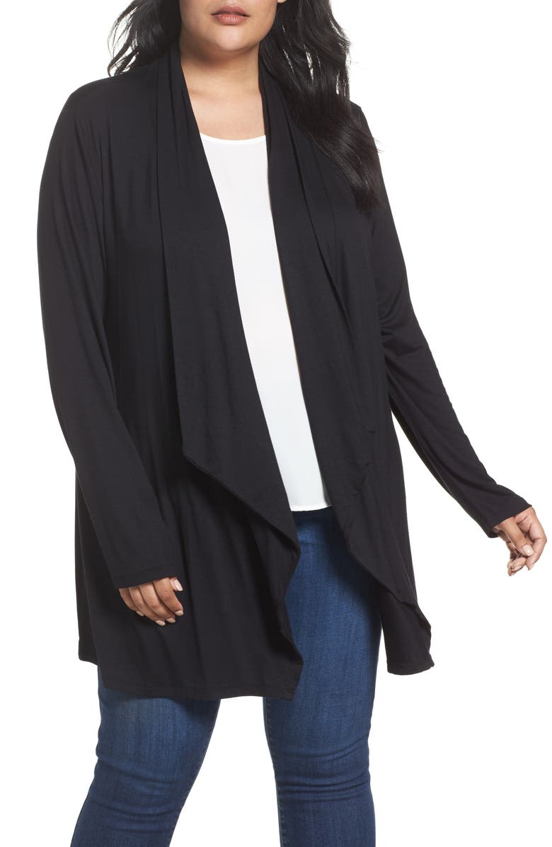 Dantelle Waterfall Drape Front Cardigan, Main, color, 