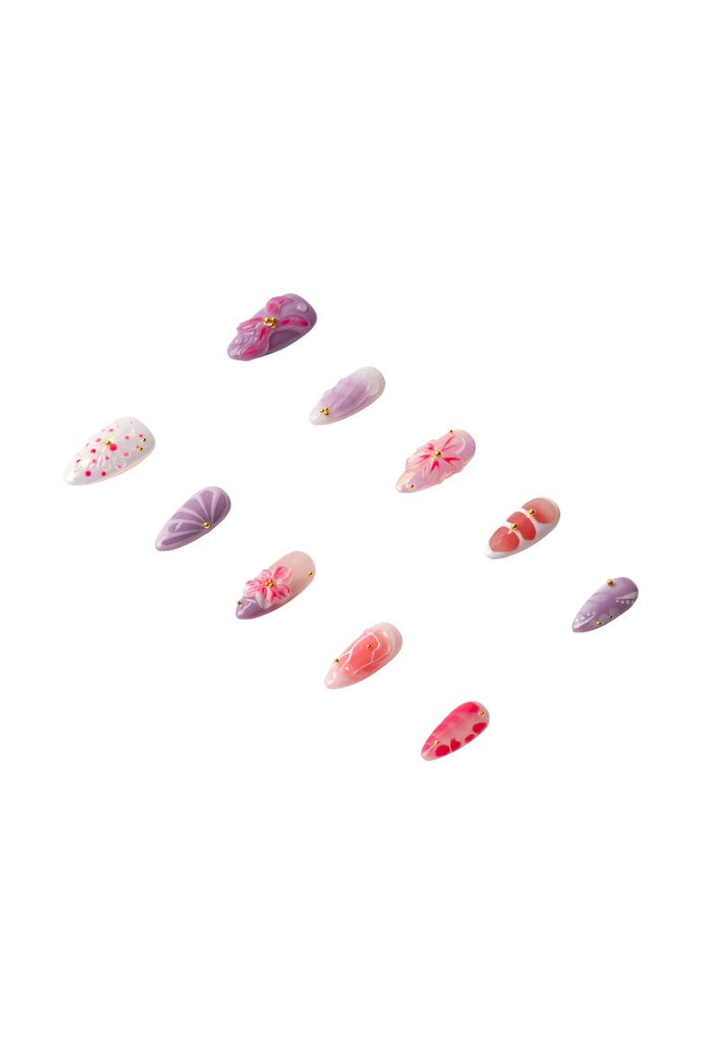 Lilac Dream Luxury Handmade Press On Nails, Alternate, color, Lilac