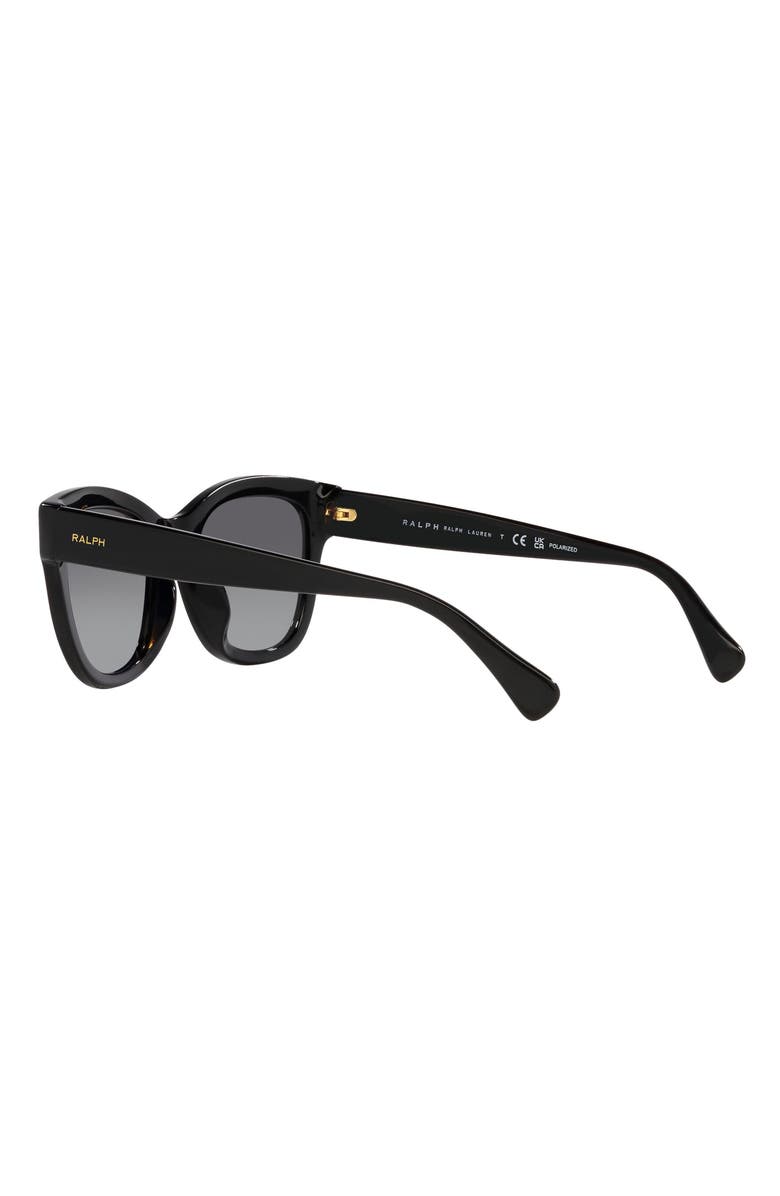 RALPH 52mm Gradient Polarized Oval Sunglasses, Alternate, color, 
