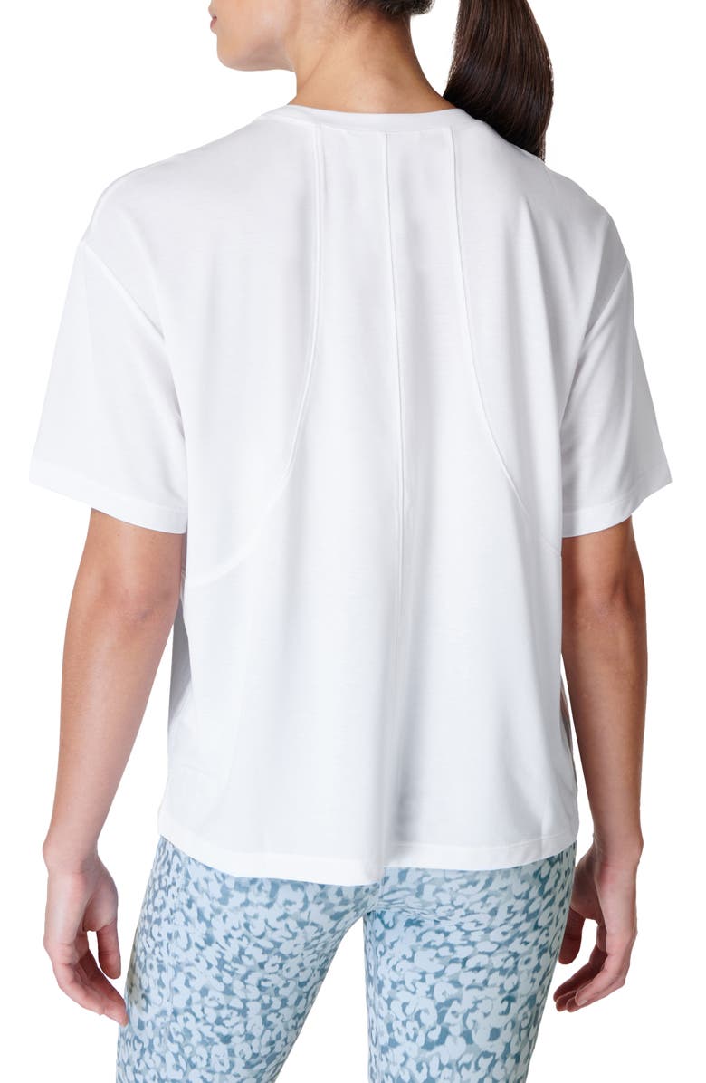 Sweaty Betty Relaxed Fit Draped T-Shirt, Alternate, color, 