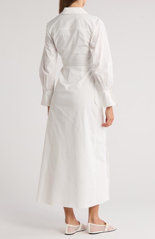 Simkhai Briar Wrap Midi Dress In White