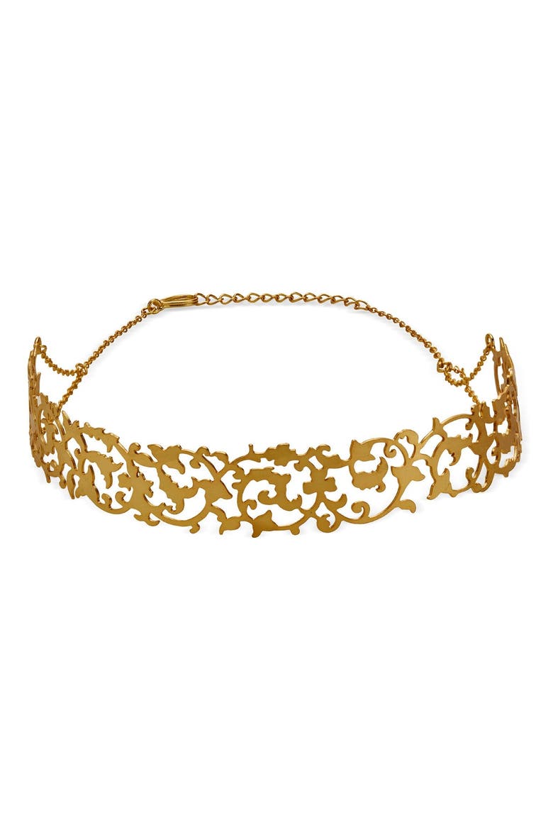 KIMYA CHOKER, Main, color, Gold Plated
