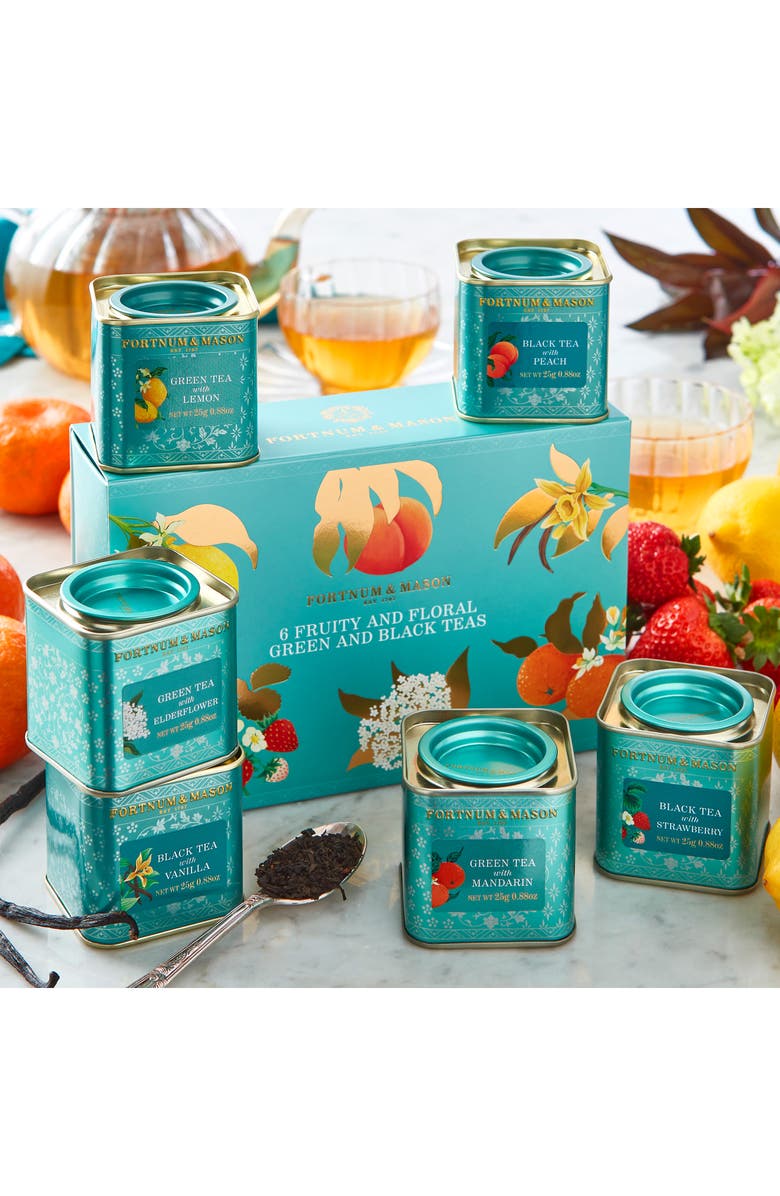 Fortnum & Mason Set of 6 Mini Scented Teas, Alternate, color, Multi