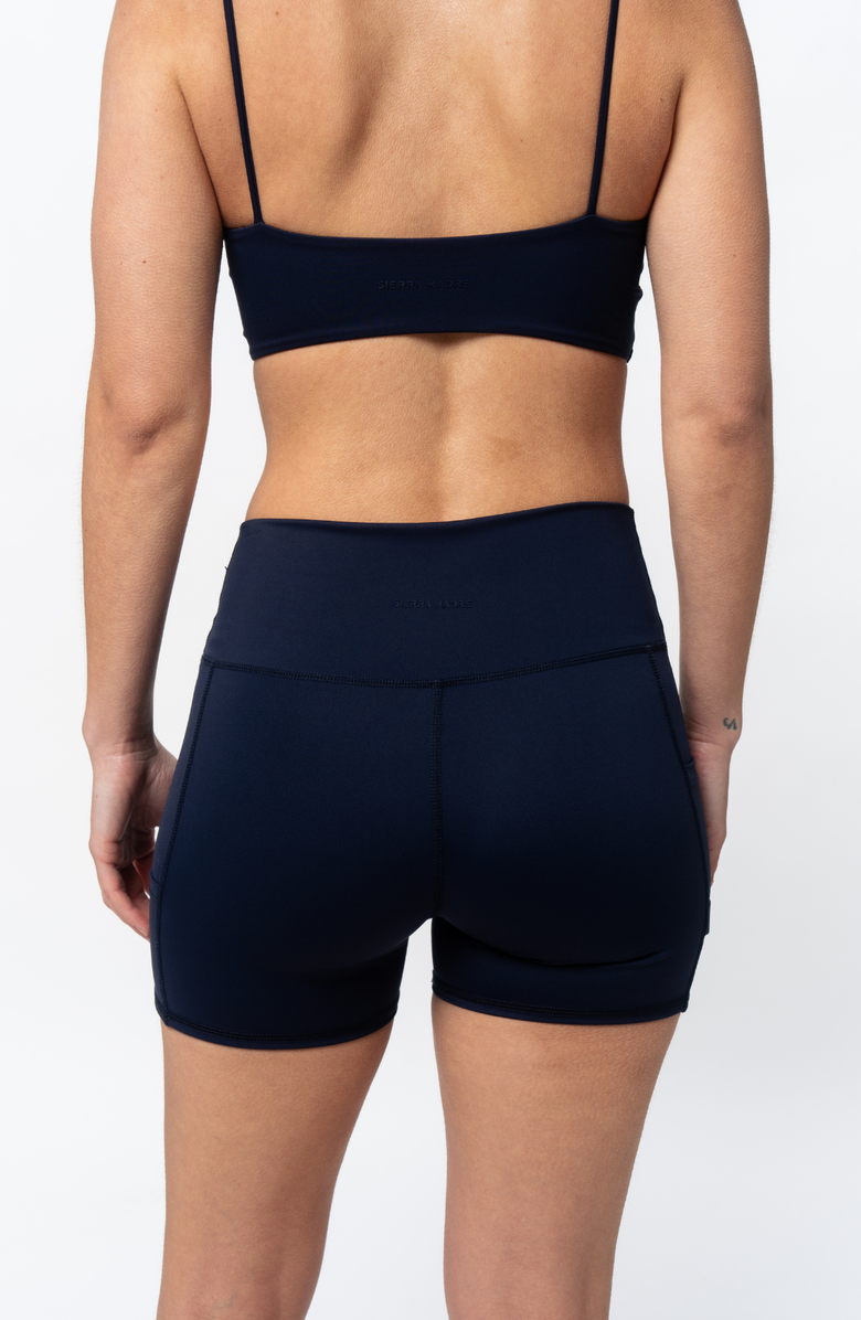 Sierra Madre Golf Ready High-Waisted Shorts, Alternate, color, Navy