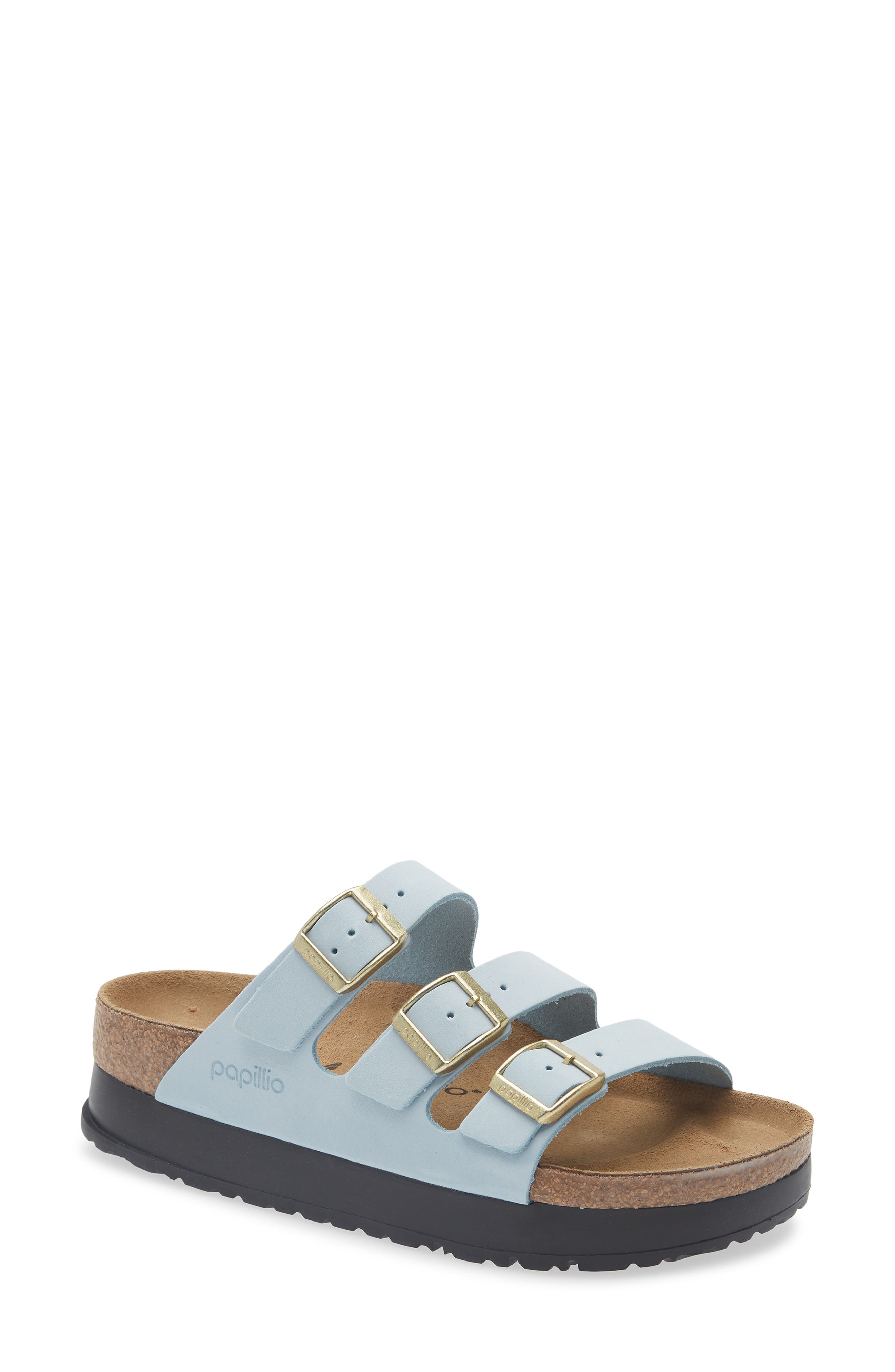 Florida Flex Platform Slide Sandal - Discontinued, Main, color, BABY BLUE