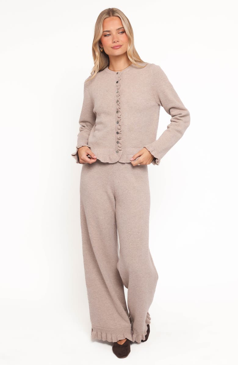 Petal & Pup Eve Cardigan Sweater & Pants, Alternate, color, Beige