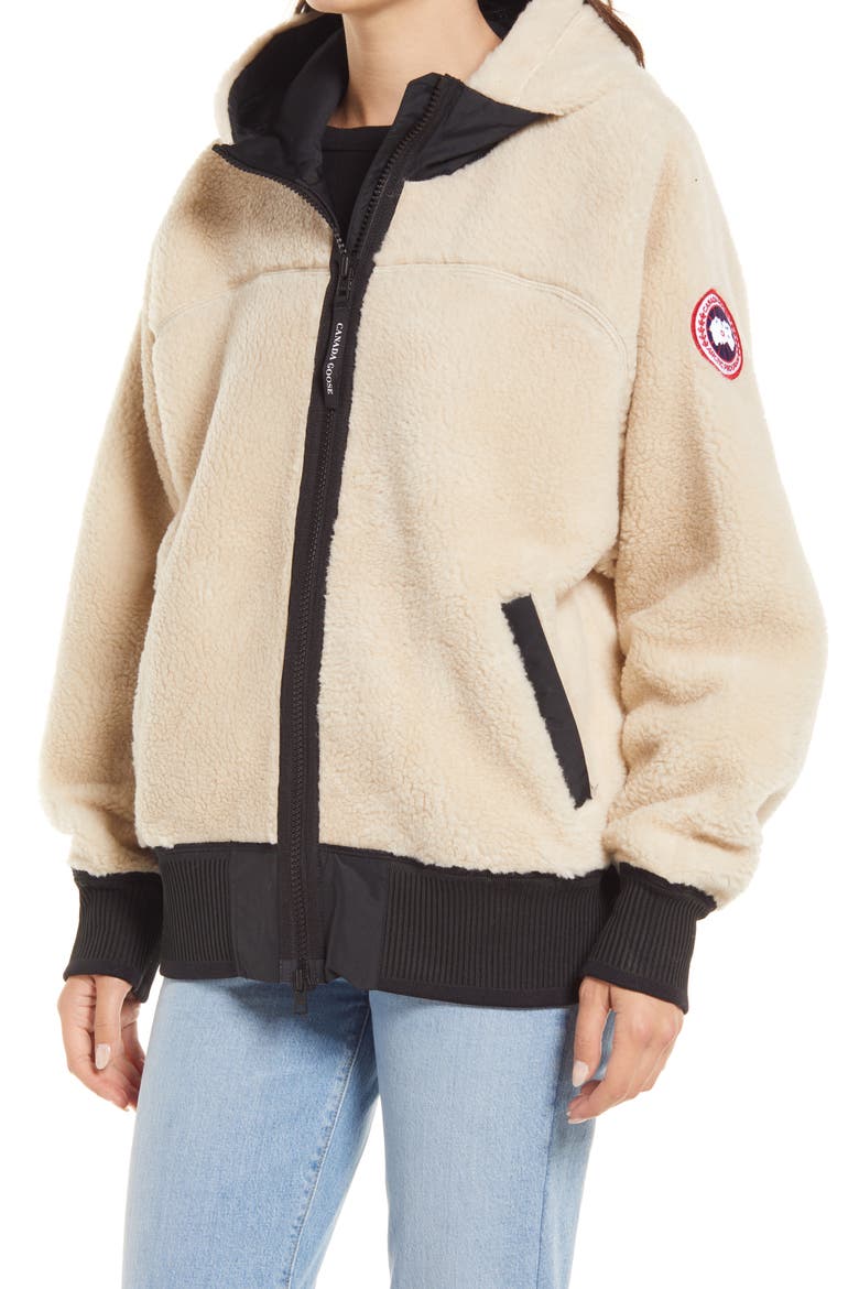 Simcoe Fleece Hoodie, Alternate, color, LIGHT TAN