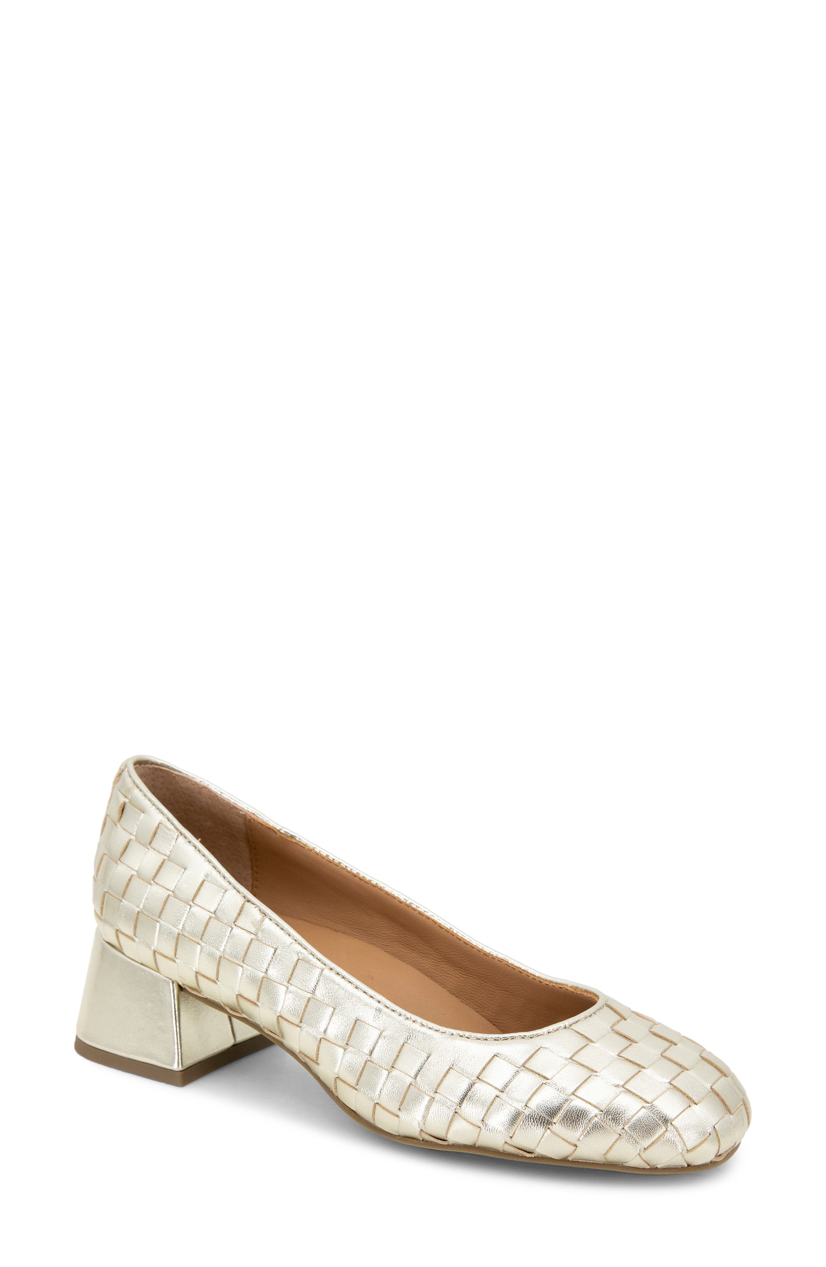 Gentle Souls Lancine Pump, Main, color, Soft Gold Leather