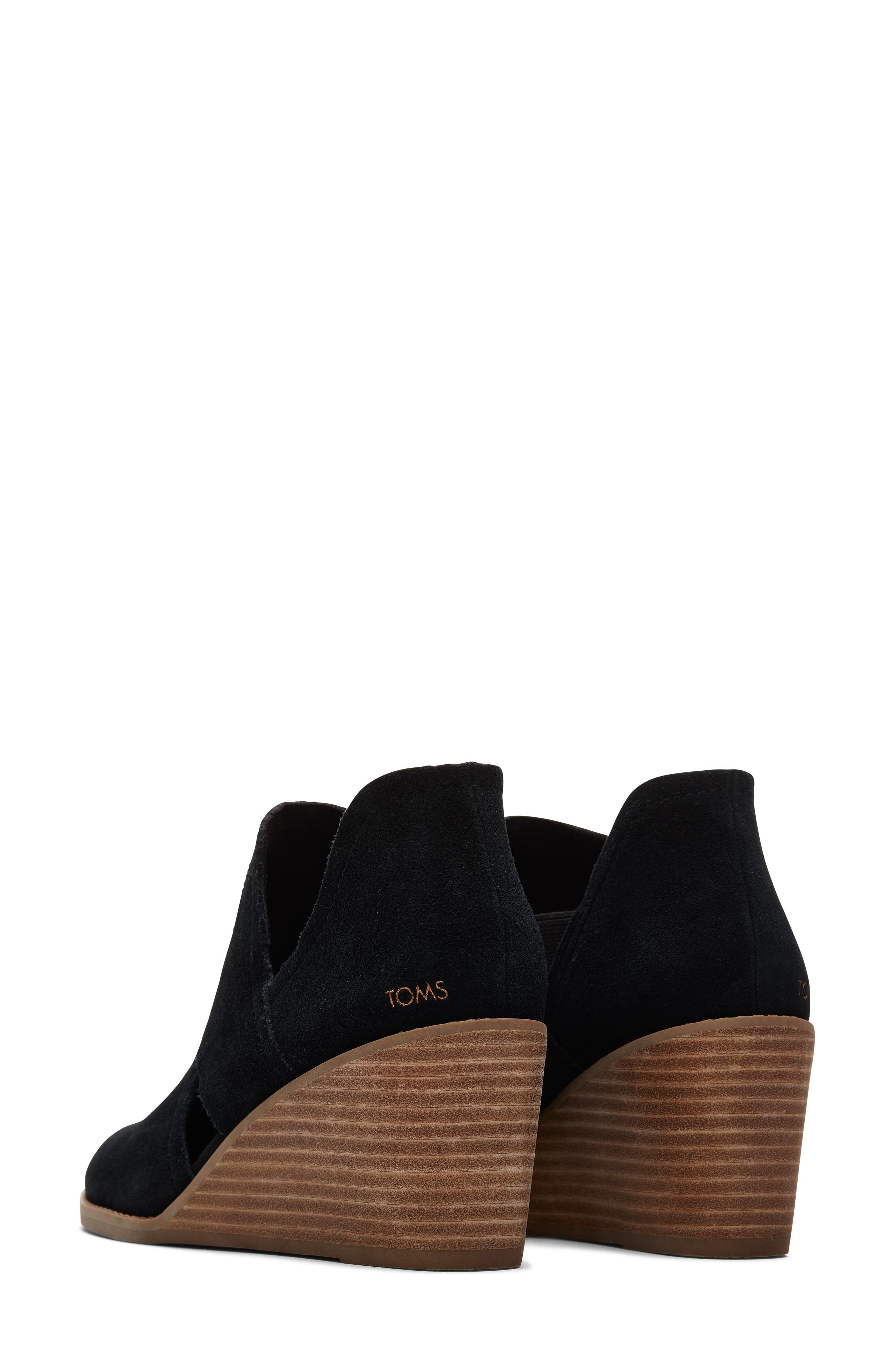 TOMS Kallie Cutout Wedge Bootie, Alternate, color, 