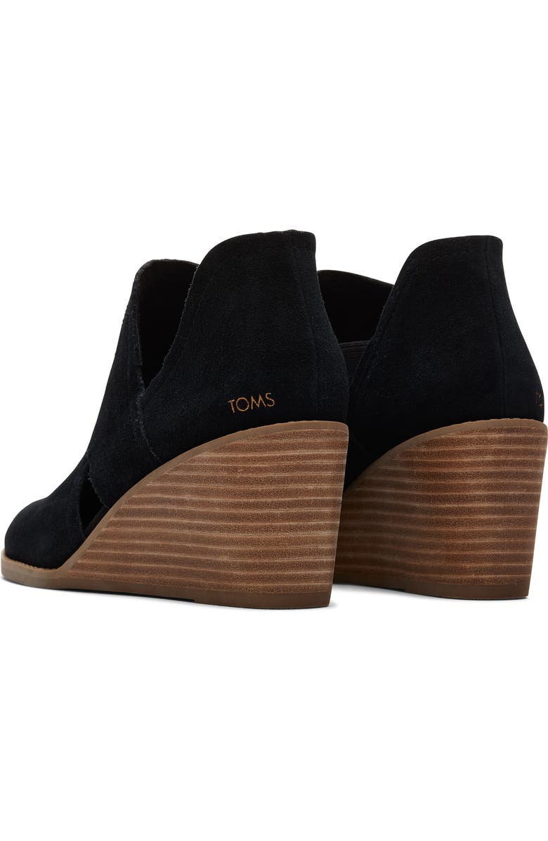 TOMS Kallie Cutout Wedge Bootie, Alternate, color,