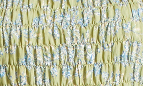 SAM EDELMAN SAM EDELMAN MATILDA SMOCKED TIERED MIDI DRESS 