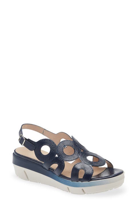 Slingback Platform Slide Sandal (Women)