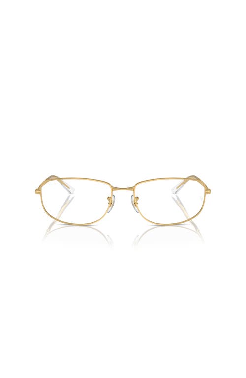 Ray Ban Ray-ban 54mm Irregular Optical Glasses In Brown