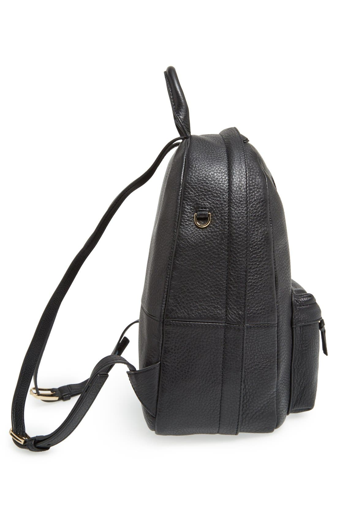 Tory Burch Pebbled Leather Backpack, Alternate, color, 