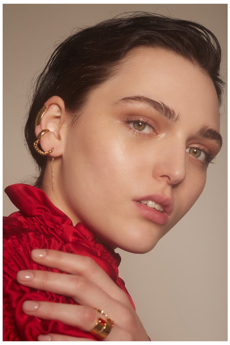 Fragment Ear Threader Earring, Alternate, color, GOLD