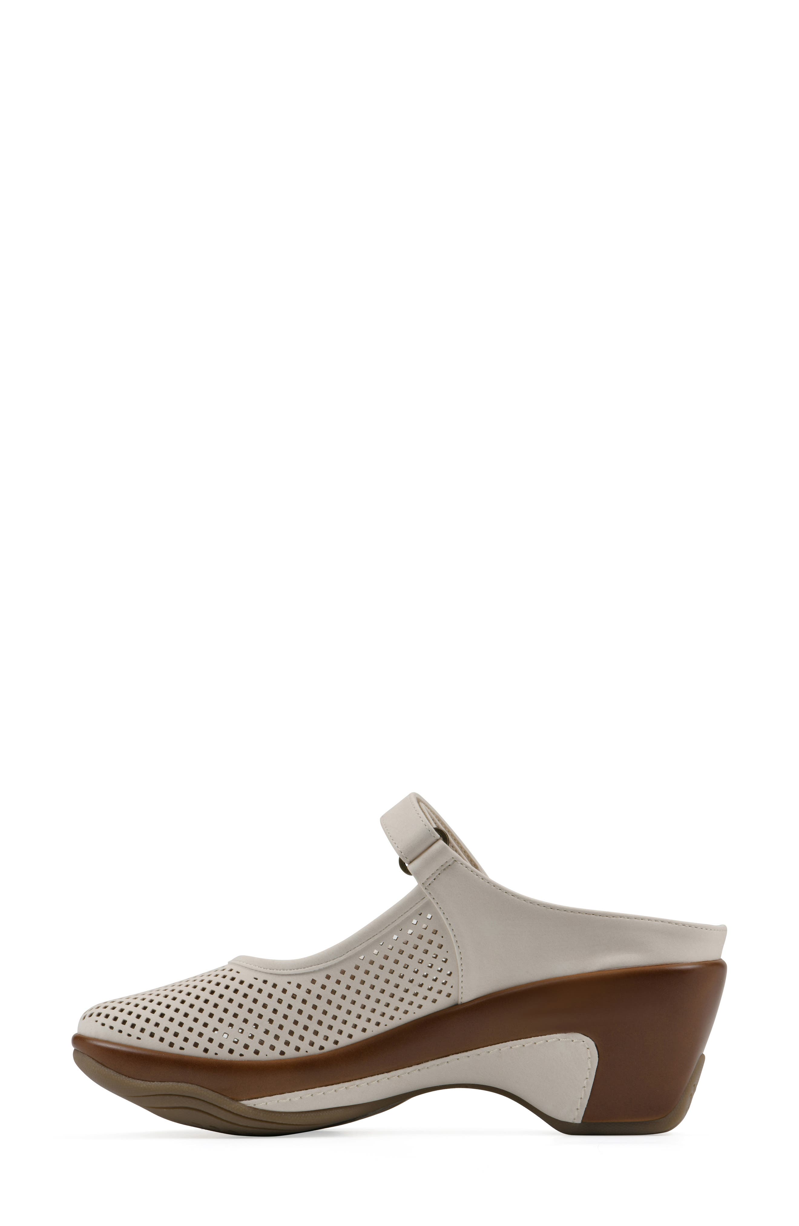 Vinto Mule - Wide Width, Alternate, color, EGGSHELL SUEDED SMOOTH