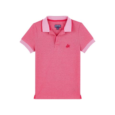 Kids' Cotton Two Tone Polo Shirt