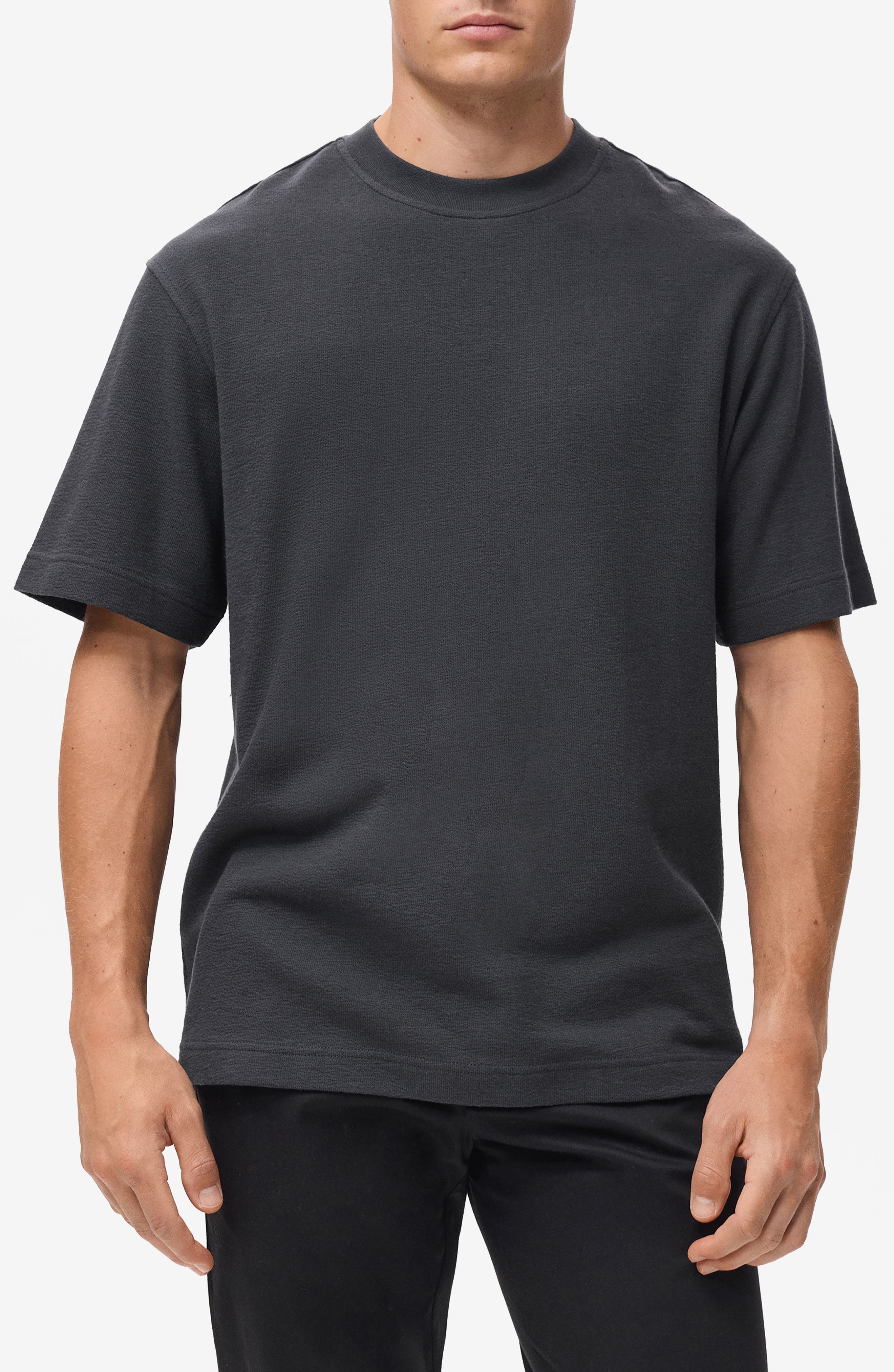 Cotton Fleece Crewneck Top