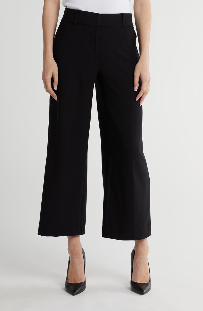 Amanda & Chelsea Straight Leg Pants, Main, color, Black