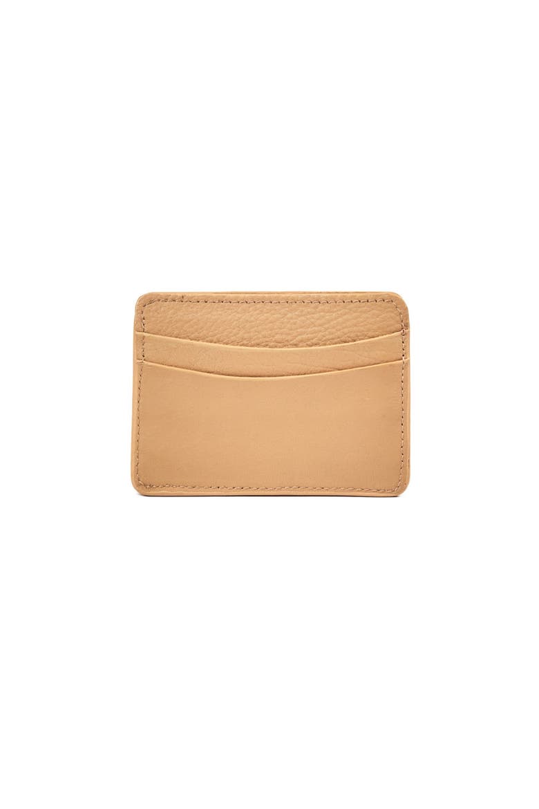 Leather Cardholder, Alternate, color, Sand