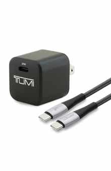 TUMI 30W GaN Smart Power Adapter with Type-C Port & Charge Cord
