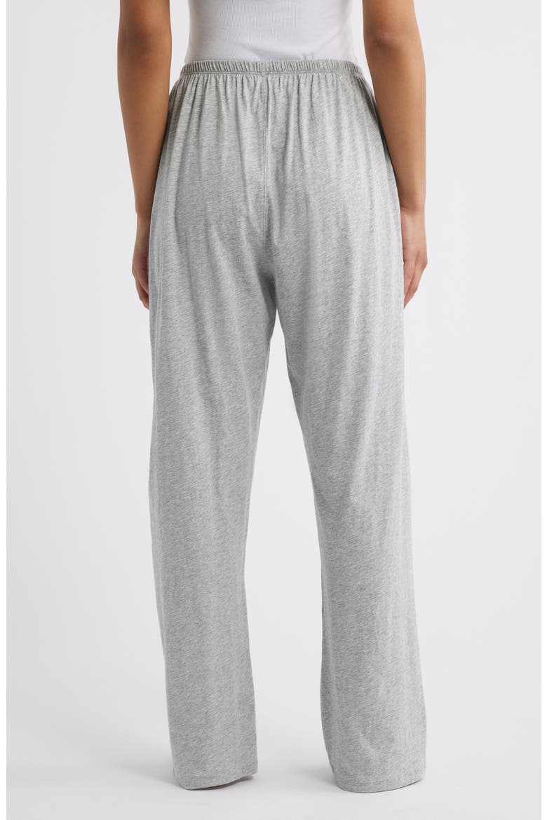 Organic Pima Cotton Pajama Pants, Alternate, color, STORM GREY HEATHER