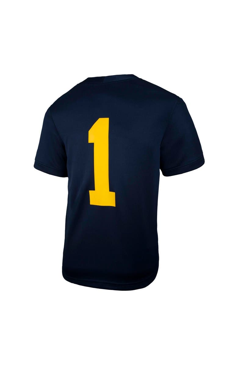 Jordan Brand Youth Jordan Brand #1 Navy Michigan Wolverines  Untouchable Replica Game Jersey, Alternate, color, Navy