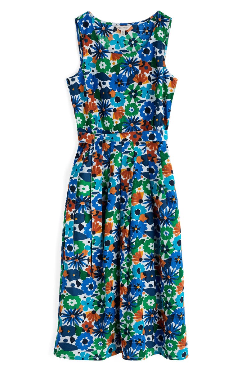 Seasalt Cornwall Belle Print Fit & Flare Dress, Main, color, Screenprint Floral Chalk