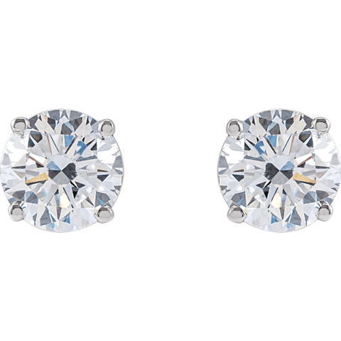 3 CT Lab-Grown Diamond Earrings in 14K Gold