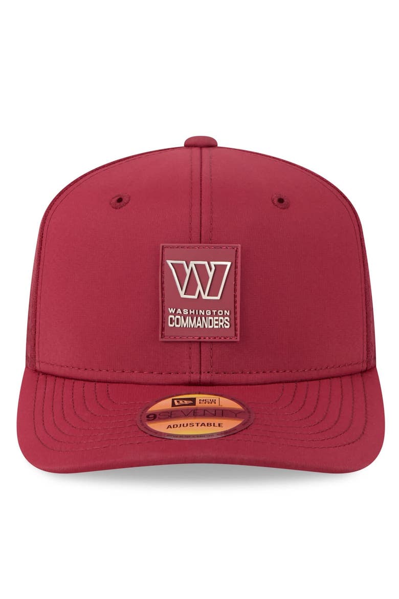 Men's New Era Burgundy Washington Commanders 2025 Sideline  9SEVENTY Trucker Adjustable Hat, Alternate, color, Burgundy