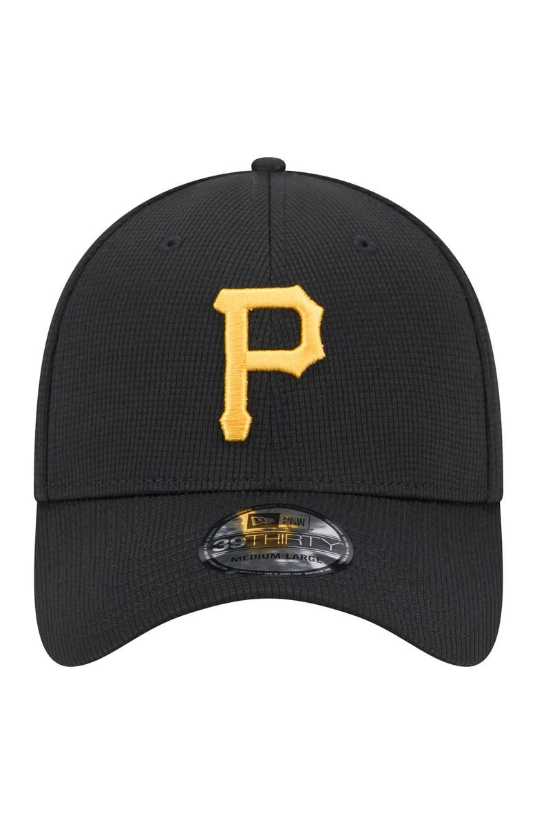 New Era Men's New Era Black Pittsburgh Pirates Active Pivot 39THIRTY Flex Hat, Alternate, color,