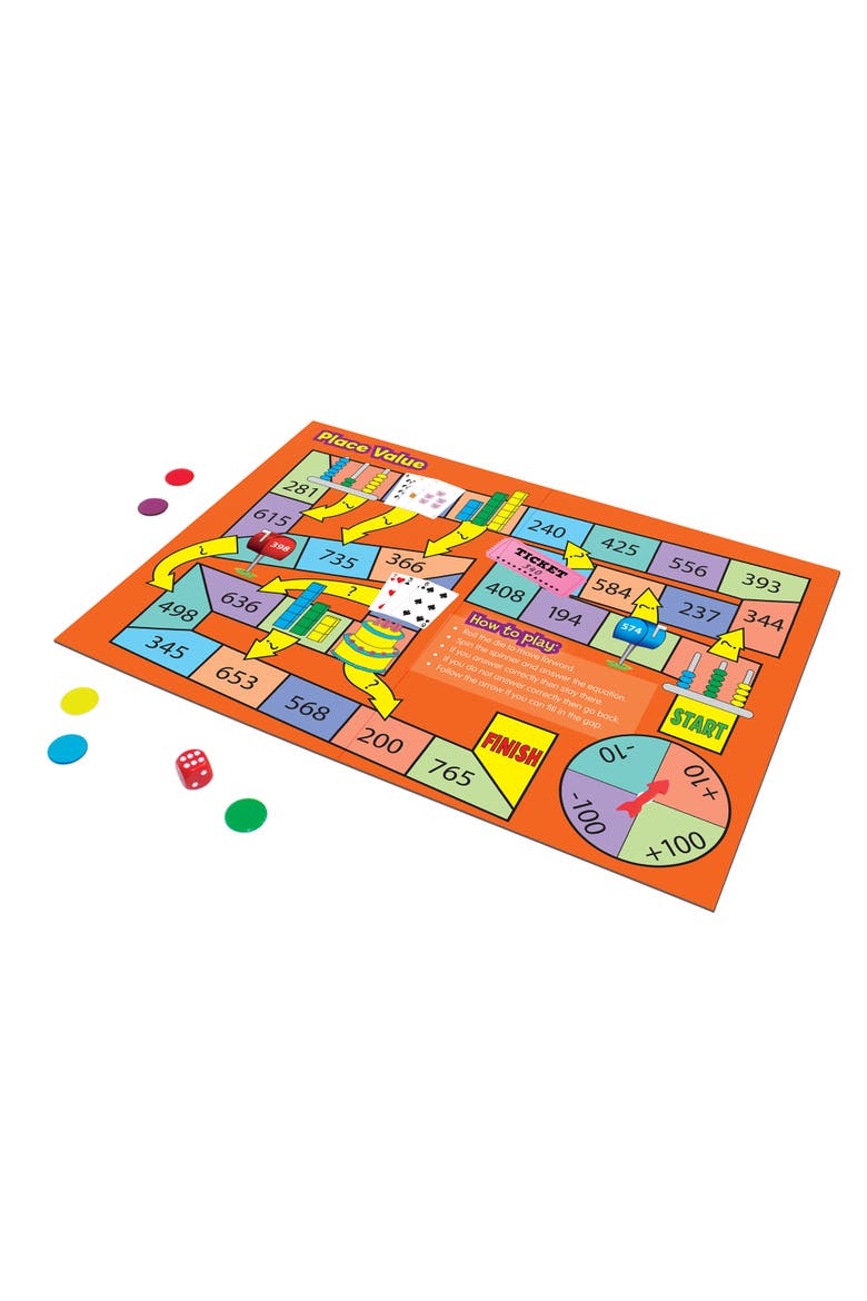 L425 Math Board Games, Multi, Alternate, color, Multicolored