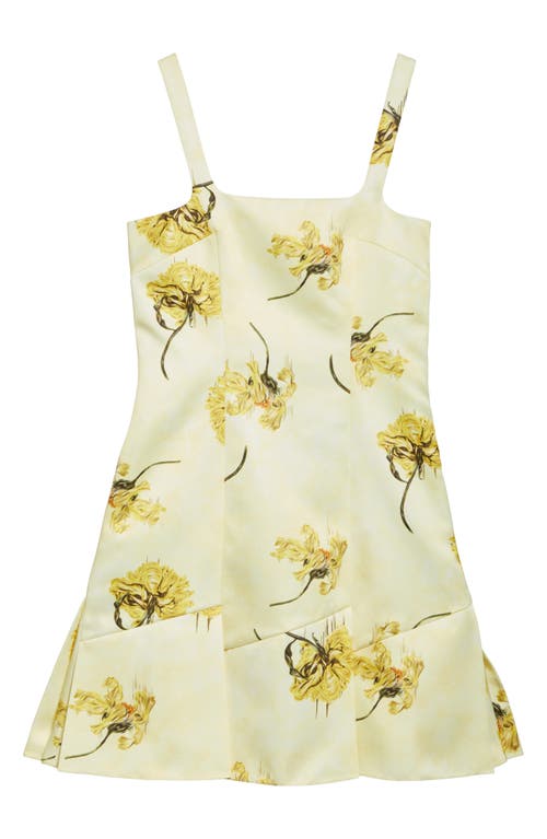 EMILIA WICKSTEAD EMILIA WICKSTEAD FLORAL SATIN MINIDRESS 
