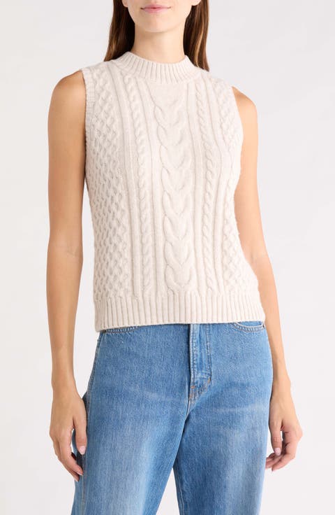 Cable Stitch Sweater Vest