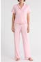 Short Sleeve Button-Up Top & Pants Pajamas