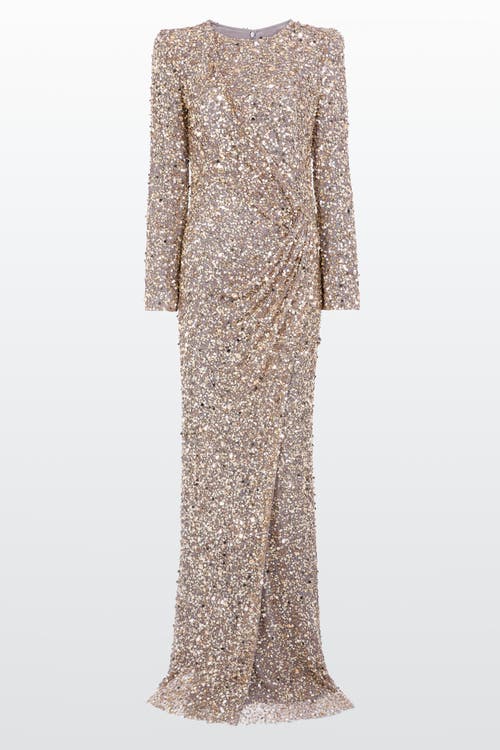 Jenny Packham Marie Maxi Dress In Gray