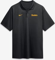 Nike Men's Nike Black Pittsburgh Steelers Wordmark Victory Dri-FIT Polo