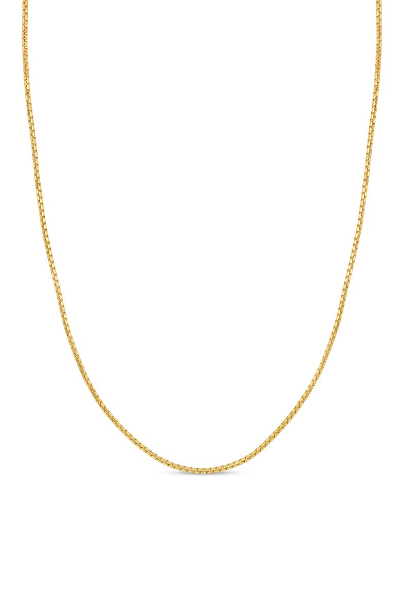 Men's 14K Rounded Box Chain Necklace (Online Trunk Show), Main, color, 14K YELLOW GOLD